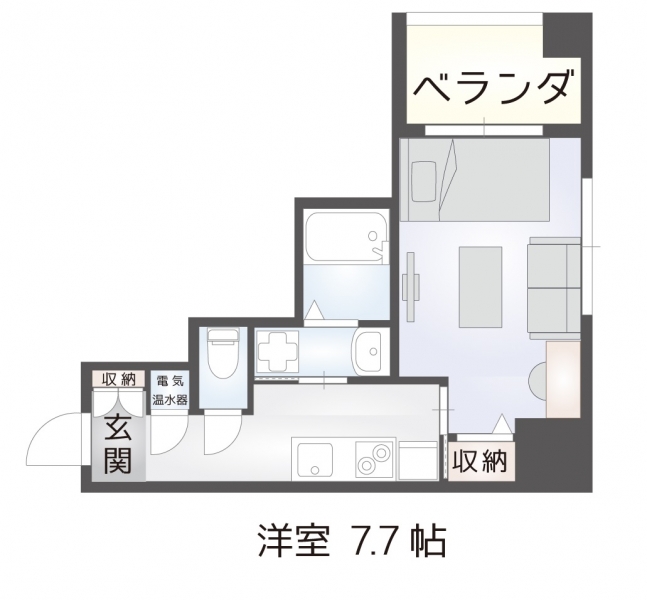 CMM京都駅前【テレワークにおすすめ!】WIFI完備・机・椅子設置済み  203号室