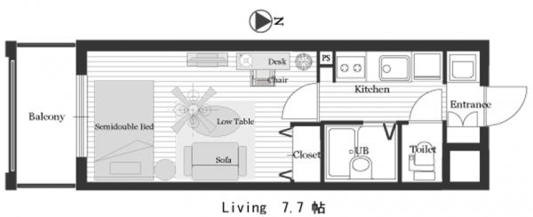 CMMクリステート京都【テレワークにおすすめ!】WIFI完備・机・椅子設置済み  203号室