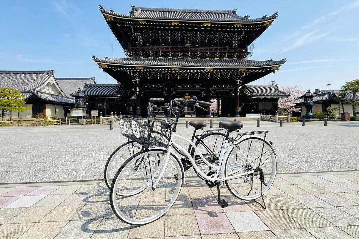 京都市内で多くの観光地を回るなら、レンタル自転車がおすすめです