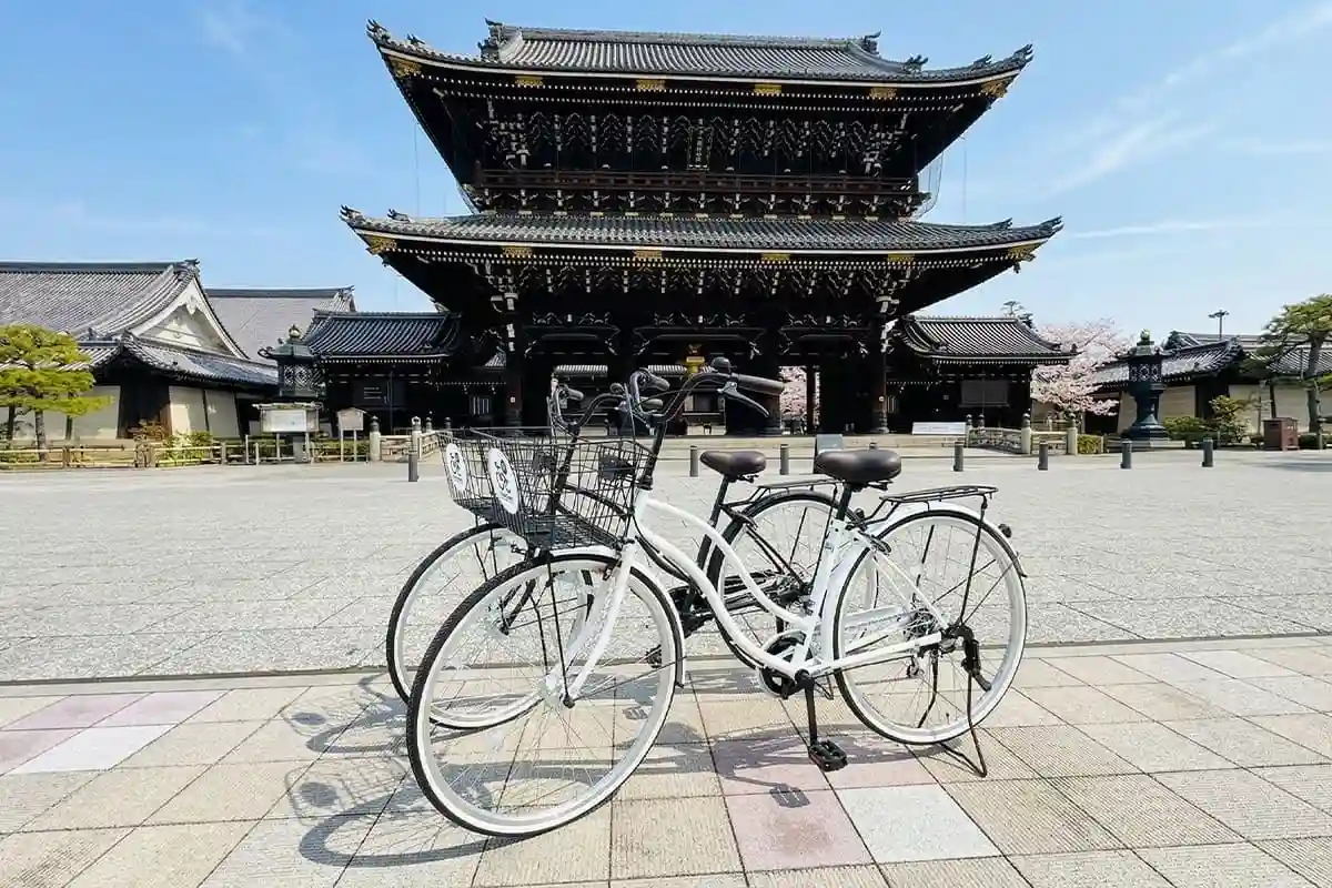 京都市内で多くの観光地を回るなら、レンタル自転車がおすすめです