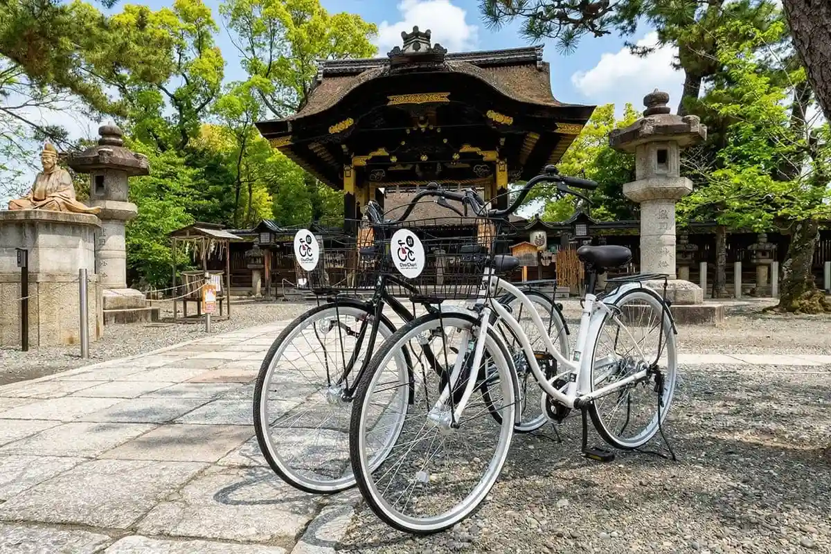 京都は自然に囲まれています。観光地へ自転車で行くときにも楽しめます
