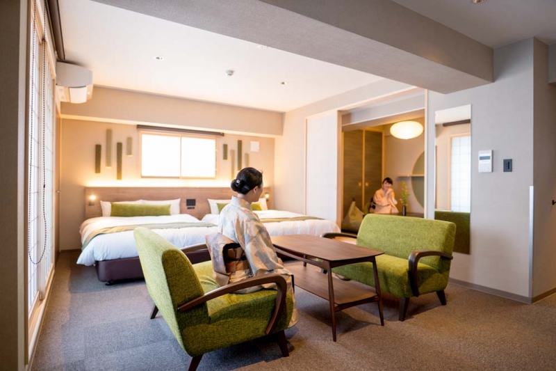 RESI STAY HOTEL SUN CHLORELLA　　アパートメントホテル　 Japanese Suite A号室