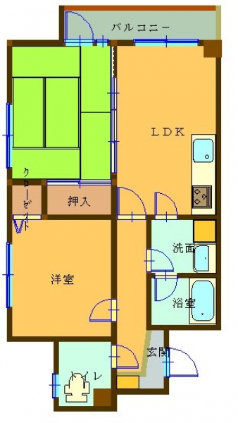 エスポワール西京極  2LDKタイプ号室